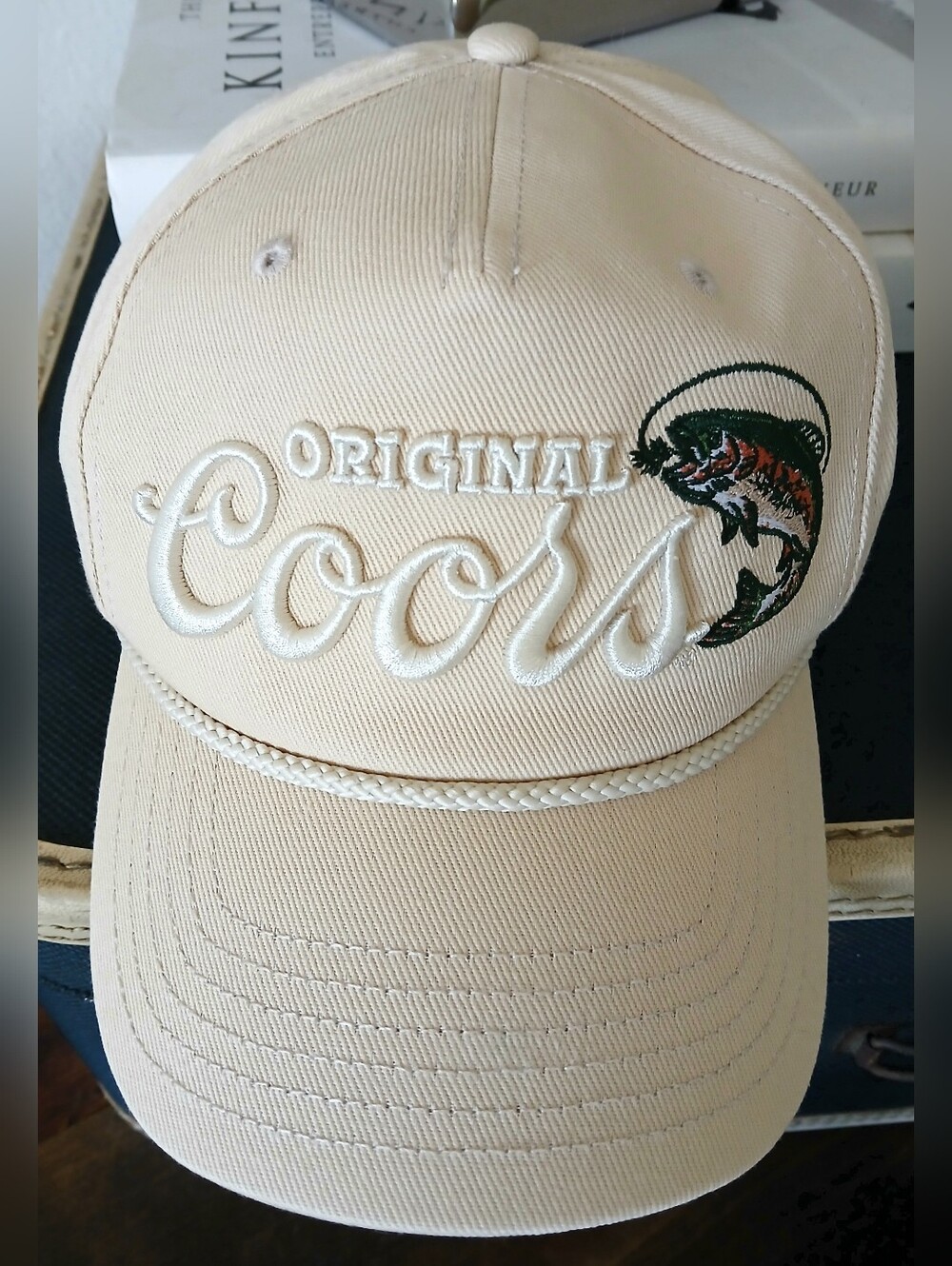 Coors Original Embroidered Fishing Trout Snapback Hat Adjustable Trucker Cap